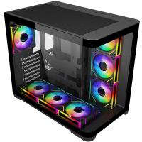 GAMEBOOSTER GB-G2851BB SEA WIEW 7xFANLI-RGB GAMING MID-TOWER PC KASASI SİYAH